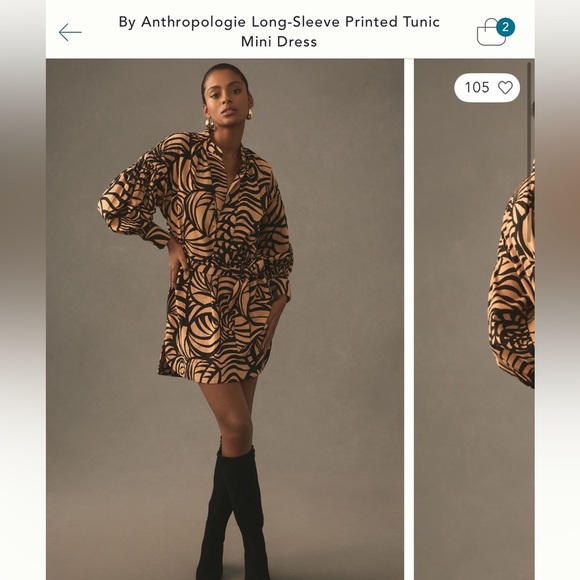 Anthropologie Tunic Mini Dress - Picture 1 of 6